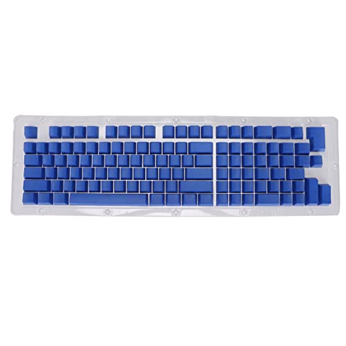 Glomora Mechanische Tastatur-Tastenkappen, PBT 114-Tasten-Set, zweifarbige, spritzgegossene, durchscheinende OEM-Tastenkappen (Mini Dark Blue) von Glomora
