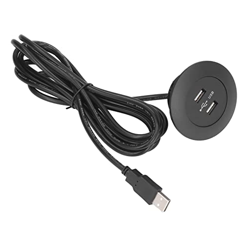 Glomora -Sofa USB -Ladesteck, eingebrauchtes Mount Power Hub Dual USB -Ladeanschlüsse Socket Desktop Ladestation für Heimbüro -Nutzung (Black) von Glomora