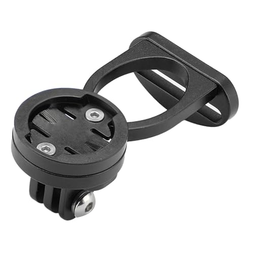 Glomora Stoppwatch -Erweiterungshalterung, Fahrrad Computer Mount Rading Biket Table Basis Aluminiumlegierung Radsport Computer -Lampenklemme Basis (Black) von Glomora