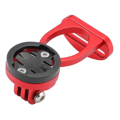Glomora Stoppwatch -Erweiterungshalterung, Fahrrad Computer Mount Rading Biket Table Basis Aluminiumlegierung Radsport Computer -Lampenklemme Basis (Red) von Glomora
