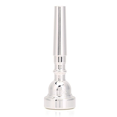 Glomora -Trompete Mundstück, neues Silber/Gold -Plattier -Trompeten -Mundstück 3c Größe für Musikinstrumenten -Accessoire für Musiker von Glomora