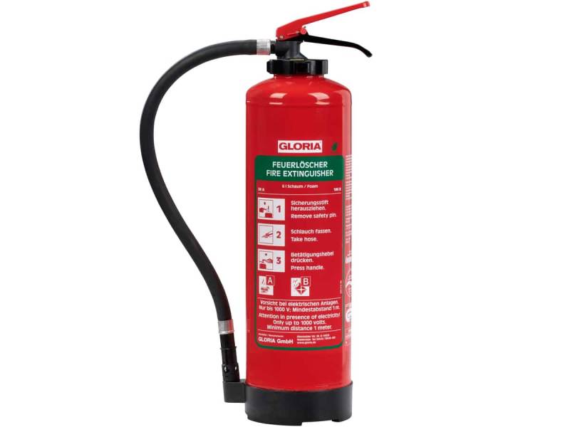 GLORIA Feuerlöscher, SKA+ 6 EASY, Schaum, Fluorfrei, 6 l von Gloria