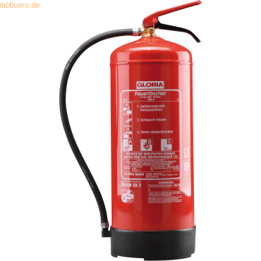 Gloria Handfeuerlöscher PD 12 GA 002141.0000 Brandklasse 55A / 233B von Gloria
