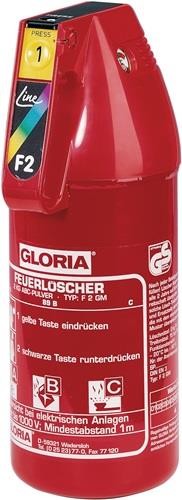 Gloria KFZ-Pulverfeuerlöscher 2kg m.Dauerdruck Brandkl.13 A 89 B C Gloria KFZ-Pulverfeuerlöscher 2kg m.Dauerdruck Brandkl.13 A 89 B C von Gloria