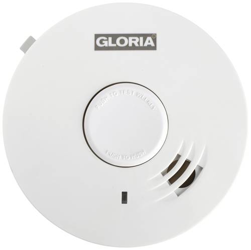 Gloria R-10 Rauchwarnmelder inkl. 10 Jahres-Batterie batteriebetrieben von Gloria