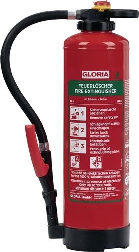 Gloria Schaumfeuerlöscher 6l Aufladegerät Brandkl.34 A 144 B m.Wandh. Gloria Schaumfeuerlöscher 6l Aufladegerät Brandkl.34 A 144 B m.Wandh. von Gloria