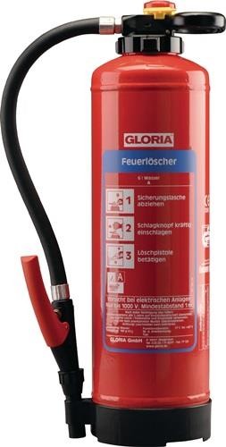 Gloria Wasserfeuerlöscher 6 kg aufladb.Brandkl.34 A m.Wandh. 803801.0000 Gloria Wasserfeuerlöscher 6 kg aufladb.Brandkl.34 A m.Wandh. 803801.0000 von Gloria