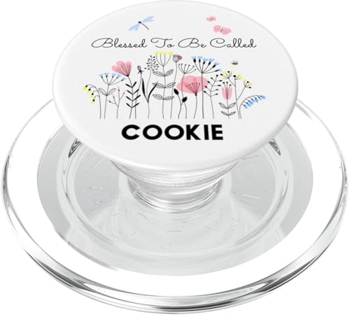 Blessed To Be Called Cookie, Blumenmotiv, Geschenk für Oma und Mutter PopSockets PopGrip für MagSafe von Glorious Grandma Names