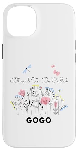 Blessed To Be Called Gogo Floral Grandma Mom Geschenk Hülle für iPhone 14 Plus von Glorious Grandma Names