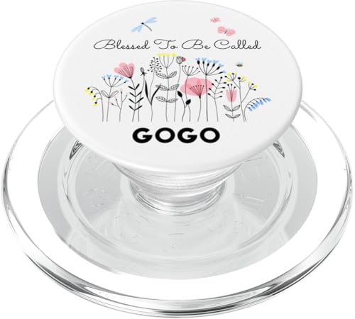 Blessed To Be Called Gogo Floral Grandma Mom Geschenk PopSockets PopGrip für MagSafe von Glorious Grandma Names