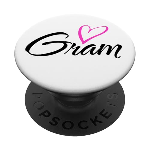 Geschenk für Tante Oma und Mutter mit rosa Herz PopSockets Klebender PopGrip von Glorious Grandma Names