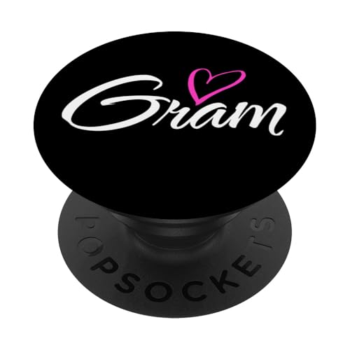 Geschenk für Tante Oma und Mutter mit rosa Herz PopSockets Klebender PopGrip von Glorious Grandma Names
