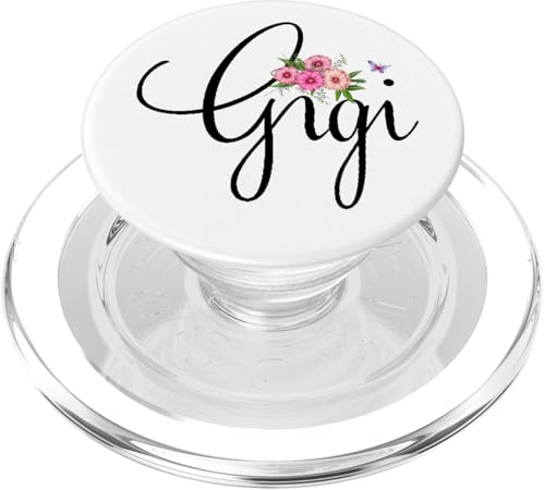 Gigi mit Blumen und Schmetterling, lustiges Geschenk für Großmutter PopSockets PopGrip für MagSafe Gigi mit Blumen und Schmetterling, lustiges Geschenk für Großmutter PopSockets PopGrip für MagSafe von Glorious Grandma Names