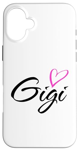 Gigi mit pinkem Herz, lustiges Geschenk für Tante Oma Hülle für iPhone 16 Plus Gigi mit pinkem Herz, lustiges Geschenk für Tante Oma Hülle für iPhone 16 Plus von Glorious Grandma Names