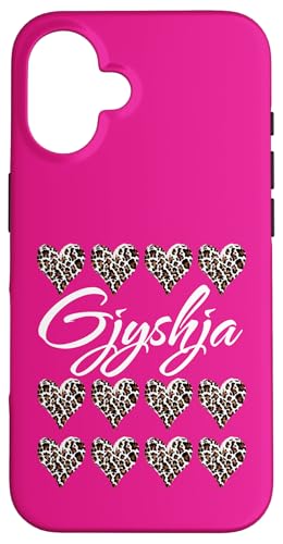 Gjyshja mit Leopardenmuster Herzen Lustiges Geschenk für Tante Oma Mutter Hülle für iPhone 16 Gjyshja mit Leopardenmuster Herzen Lustiges Geschenk für Tante Oma Mutter Hülle für iPhone 16 von Glorious Grandma Names