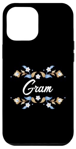 Gram Floral Blue Gold White Ornament Rahmen Tante Oma Mama Hülle für iPhone 12 Pro Max Gram Floral Blue Gold White Ornament Rahmen Tante Oma Mama Hülle für iPhone 12 Pro Max von Glorious Grandma Names