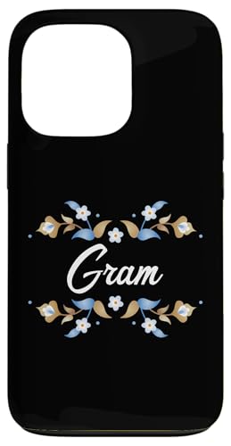 Gram Floral Blue Gold White Ornament Rahmen Tante Oma Mama Hülle für iPhone 13 Pro Gram Floral Blue Gold White Ornament Rahmen Tante Oma Mama Hülle für iPhone 13 Pro von Glorious Grandma Names