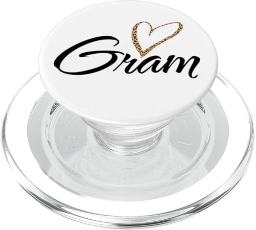 Gram mit Leopardenmuster Herz Spaß Tante Oma Mama Geschenk PopSockets PopGrip für MagSafe Gram mit Leopardenmuster Herz Spaß Tante Oma Mama Geschenk PopSockets PopGrip für MagSafe von Glorious Grandma Names
