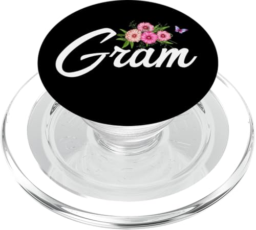 Gramm mit Blumen und Schmetterling, Geschenk für Großmutter, Mutter PopSockets PopGrip für MagSafe von Glorious Grandma Names