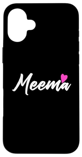 Meema mit rosa Herz lustiges Geschenk für Großmutter Hülle für iPhone 16 Plus Meema mit rosa Herz lustiges Geschenk für Großmutter Hülle für iPhone 16 Plus von Glorious Grandma Names