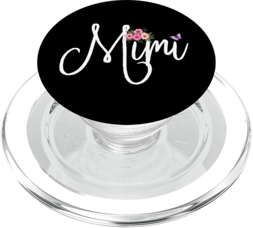 Mimi mit Blumen und Schmetterling, lustiges Geschenk für Oma und Großmutter PopSockets PopGrip für MagSafe Mimi mit Blumen und Schmetterling, lustiges Geschenk für Oma und Großmutter PopSockets PopGrip für MagSafe von Glorious Grandma Names