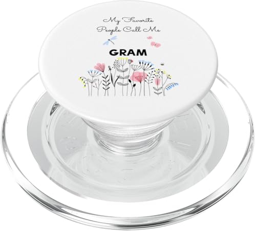 My Favorite People Call Me Gram Floral Mom Oma Geschenk PopSockets PopGrip für MagSafe von Glorious Grandma Names