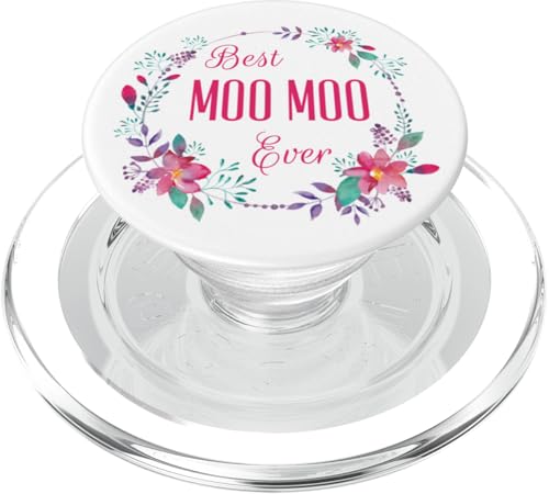 Tolles Moo Moo aller Zeiten mit rosafarbenem Blumenmuster als Geschenk für Tante, Oma und Mama PopSockets PopGrip für MagSafe Tolles Moo Moo aller Zeiten mit rosafarbenem Blumenmuster als Geschenk für Tante, Oma und Mama PopSockets PopGrip für MagSafe von Glorious Grandma Names