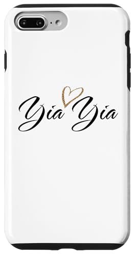 Yia Yia mit Leopardenmuster, Herz, lustiges Geschenk für Tante Oma Hülle für iPhone 7 Plus/8 Plus Yia Yia mit Leopardenmuster, Herz, lustiges Geschenk für Tante Oma Hülle für iPhone 7 Plus/8 Plus von Glorious Grandma Names