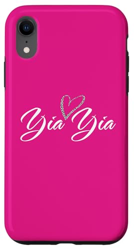 Yia Yia mit Leopardenmuster, Herz, lustiges Geschenk für Tante Oma Hülle für iPhone XR Yia Yia mit Leopardenmuster, Herz, lustiges Geschenk für Tante Oma Hülle für iPhone XR von Glorious Grandma Names
