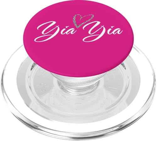 Yia Yia mit Leopardenmuster, Herz, lustiges Geschenk für Tante Oma PopSockets PopGrip für MagSafe von Glorious Grandma Names