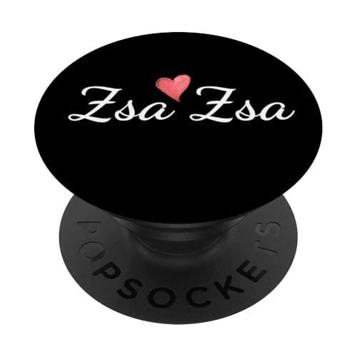 Zsa Zsa mit rotem Herz, lustiges Geschenk für Tante Oma PopSockets Klebender PopGrip von Glorious Grandma Names