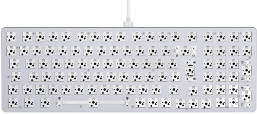 Glorious Gaming GMMK 2 Full Size (96%) Barebones (Frame Only) – Mechanisches Gaming-Tastaturgrundgerüst, Fullsize (96%), Aluminium, individuell anpassbar, RGB, International/ISO Layout - Weiß von Glorious PC Gaming Race