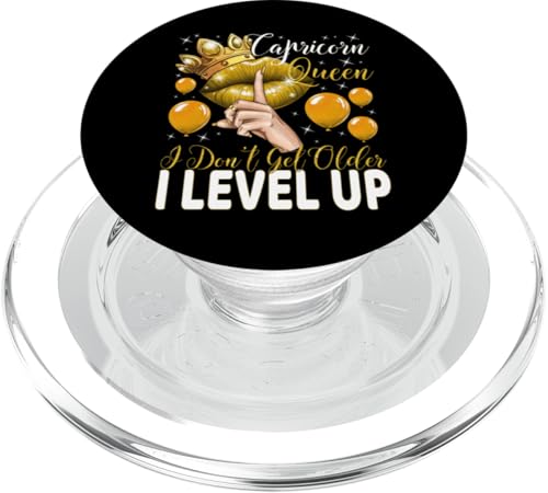 Steinbockkönigin I Don't Get Older I Level Up Birthday Queen PopSockets PopGrip für MagSafe Steinbockkönigin I Don't Get Older I Level Up Birthday Queen PopSockets PopGrip für MagSafe von Glorious Royal Birthday Queens
