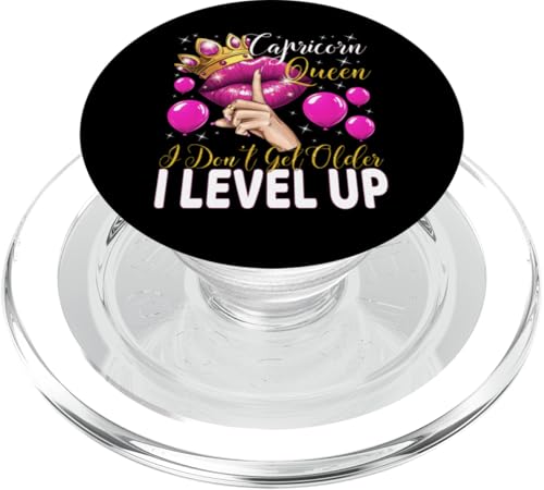 Steinbockkönigin I Don't Get Older I Level Up Birthday Queen PopSockets PopGrip für MagSafe Steinbockkönigin I Don't Get Older I Level Up Birthday Queen PopSockets PopGrip für MagSafe von Glorious Royal Birthday Queens