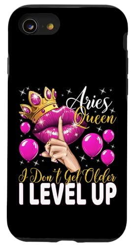 Widderkönigin Ich werde nicht älter Ich steige auf Geburtstagskönigin Hülle für iPhone SE (2020) / 7 / 8 von Glorious Royal Birthday Queens