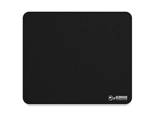 Glorious Gaming Cloth Gaming Mousepad (groß) - Gesteppte Ränder, Glatte Oberfläche für Speed & Control, Anti-Rutsch-Boden, waschmaschinenfest, groß (330 x 280 x 3mm) - Schwarz von Glorious