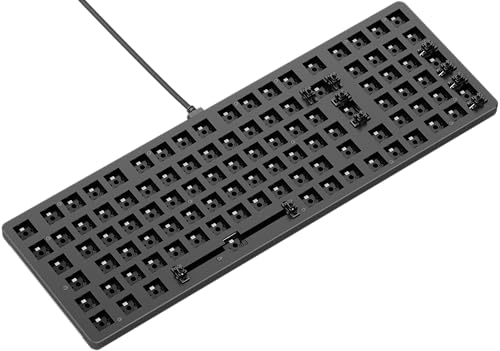 Glorious Gaming GMMK 2 Full Size (96%) Barebones (Frame Only) – Mechanisches Gaming-Tastaturgrundgerüst, Fullsize (96%), Aluminium, individuell anpassbar, RGB, International/ISO Layout - Schwarz von Glorious