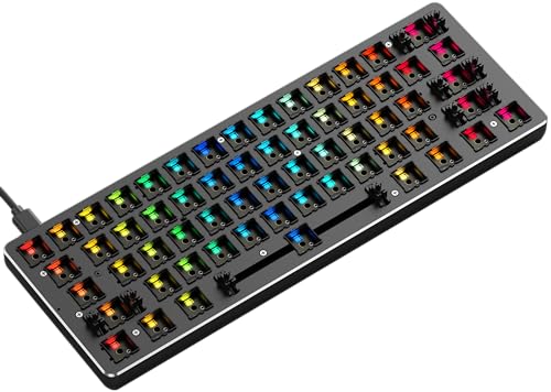 Glorious Gaming GMMK Compact (60%) Barebones (Frame Only) – Mechanisches Gaming-Keyboard, tastenweise RGB-Beleuchtung, Hot-Swap & individuell anpassbar, Amerikanisch/ANSI Layout - Schwarz von Glorious