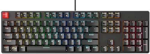 Glorious Gaming GMMK Full Size (100%) – Mechanisches Gaming-Keyboard, Gateron Brown Schalter (taktil), Doubleshot-Kappen, RGB, Hot-Swap & individuell anpassbar, Amerikanisch QWERTY Layout - Schwarz von Glorious