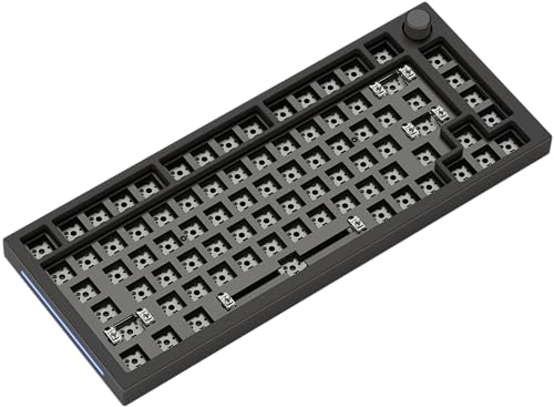 Glorious Gaming GMMK PRO 75% Barebones (Frame Only) – Modulares mechanisches Gaming-Keyboard, 1,5 kg schwer, RGB, voll anpassbar, unterstützt 5-polige Schalter, Amerikanisch/ANSI Layout - Schwarz von Glorious PC Gaming Race