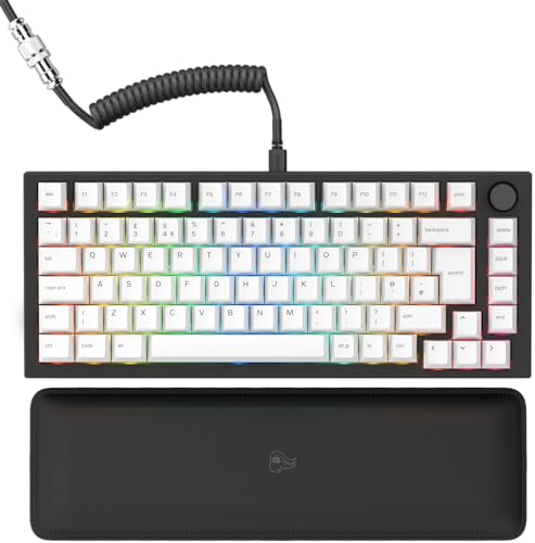 Glorious Gaming GMMK PRO 75% – Modulares mechanisches Gaming-Keyboard, TKL, Grundgerüst 1,5 kg, voll anpassbar, Spiralkabel, Handgelenkablage, PBT-Tastenkappen, Englisch QWERTY Layout - Schwarz Glorious Gaming GMMK PRO 75% – Modulares mechanisches Gaming-Keyboard, TKL, Grundgerüst 1,5 kg, voll anpassbar, Spiralkabel, Handgelenkablage, PBT-Tastenkappen, Englisch QWERTY Layout - Schwarz von Glorious
