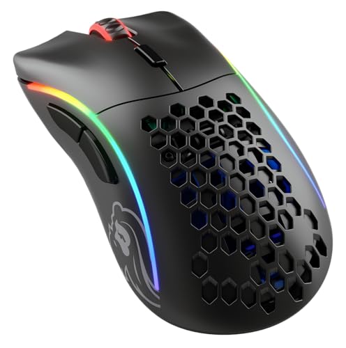 Glorious Gaming Model D Wireless Gaming Mouse – Superleichte 69 g, verzögerungsfreier 2,4-GHz-Funk, bis zu 71 Stunden Akku, RGB-Beleuchtung, BAMF-Sensor, ergonomisch, 6 Tasten – Mattschwarz Glorious Gaming Model D Wireless Gaming Mouse – Superleichte 69 g, verzögerungsfreier 2,4-GHz-Funk, bis zu 71 Stunden Akku, RGB-Beleuchtung, BAMF-Sensor, ergonomisch, 6 Tasten – Mattschwarz von Glorious