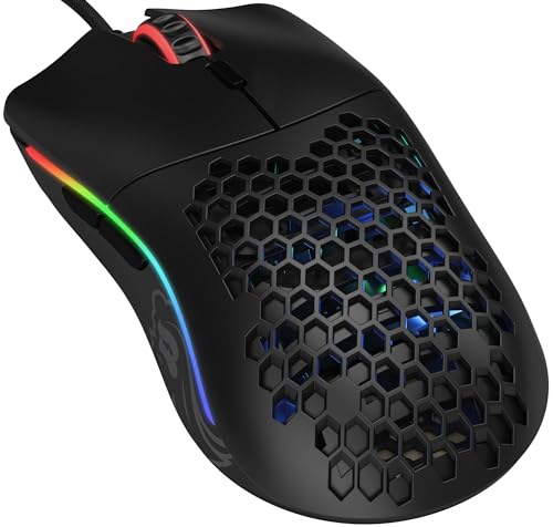 Glorious Gaming Model O Wired Gaming Mouse – superleichtes Wabendesign mit 67 g, RGB-Beleuchtung, Pixart 3360 Sensor, Omron-Schaltern, beidhändig – Mattschwarz Glorious Gaming Model O Wired Gaming Mouse – superleichtes Wabendesign mit 67 g, RGB-Beleuchtung, Pixart 3360 Sensor, Omron-Schaltern, beidhändig – Mattschwarz von Glorious PC Gaming Race