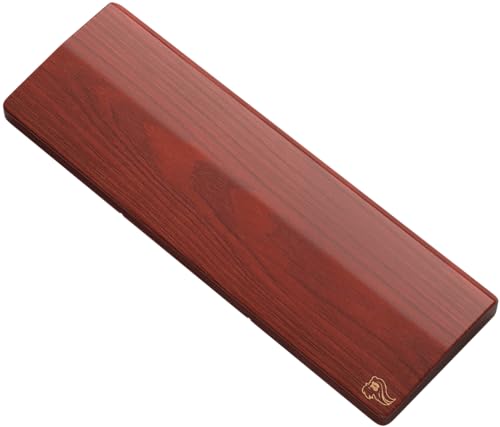 Glorious Gaming Wooden Keyboard Wrist Rest (Kompakt) - Weiße Esche, mittelgrobe Maserung, glatte Oberfläche, schweiß- und ölbeständig, rutschfeste Gummibasis, 300 x 100 x 19mm - Golden Oak von Glorious