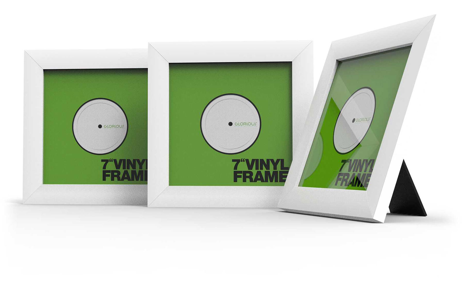 Glorious Vinyl Frame Set 7" White, 3er Pack von Glorious