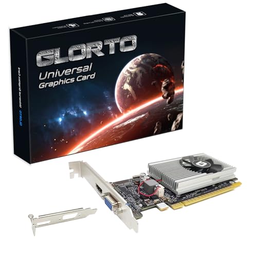 Glorto GT 210 1024 MB DDR3 Grafikkarte, PCI Express 1.0 x16, Low Profile GPU (HDMI/VGA) von Glorto