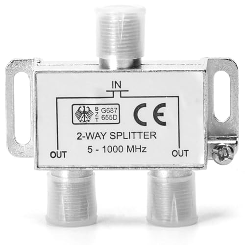 2-Wege-Duplikator mit hoher Frequenz, geringem Rauschen und einfacher Installation, ideal für die Erweiterung von Audio- und Videosignalen. von Glowster