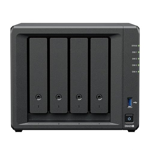 4Bay NAS mit 2 GbE Ports, ideal für Netzwerkdatenspeicherung und -verwaltung in privaten und geschäftlichen Umgebungen. von Glowster