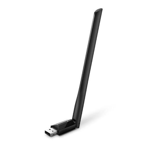 AC600 Dual Band USB-WLAN-Adapter, USB 2.0, 1 High-Gain-Antenne - schnelle und stabile Verbindung für PC und Laptop. von Glowster