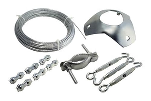 Antennenmastspanner-Set mit robusten Materialien und einfacher Einstellung, ideal zur Stabilisierung und Sicherung von Antennen im Außenbereich. von Glowster